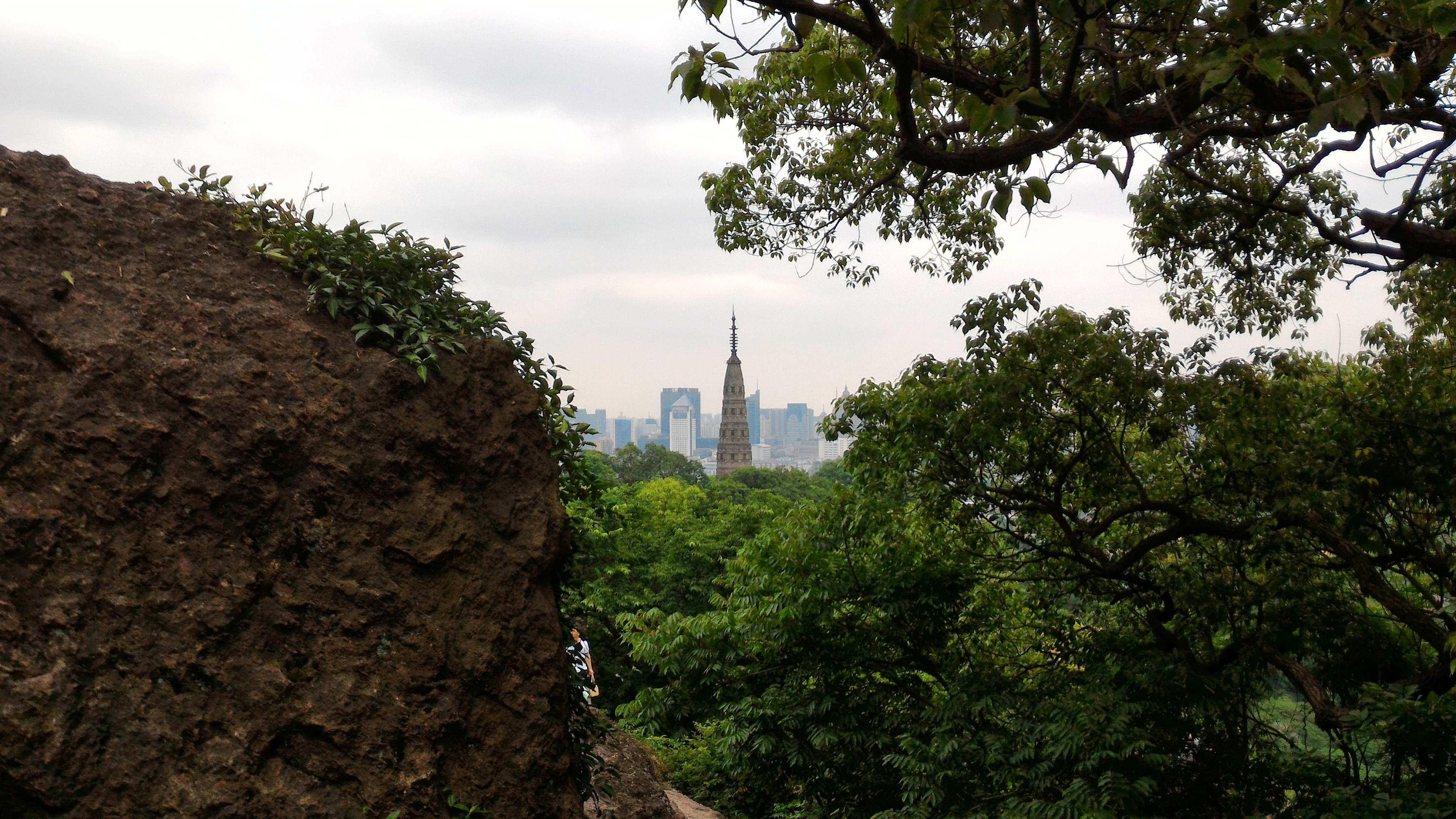 distant pagoda